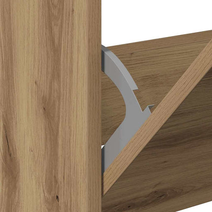 Sko skab 60 x 21 x 57 cm Konstrueret træ Artisan Egetræ