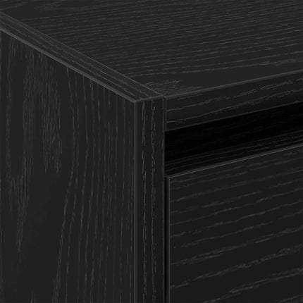 Sko skab 60 x 21 x 57 cm Konstrueret træ Sort eg