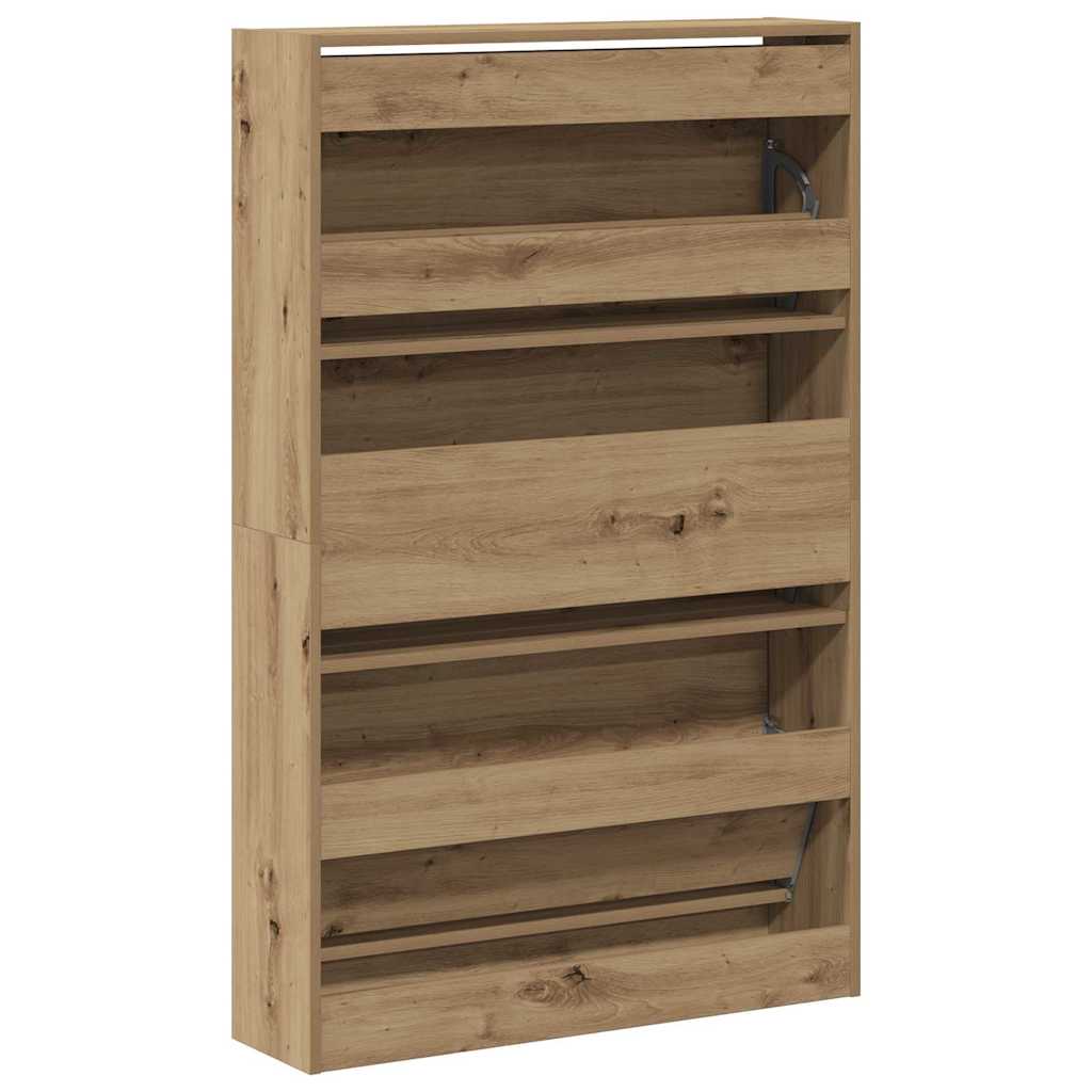 Sko skab Artisan Egetræ 80 x 21 x 125,5 cm Konstrueret træ