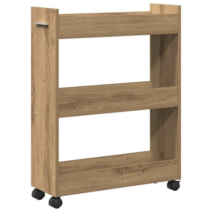 Kabinet med hjul Artisan Egetræ 60 x 22 x 79 cm
