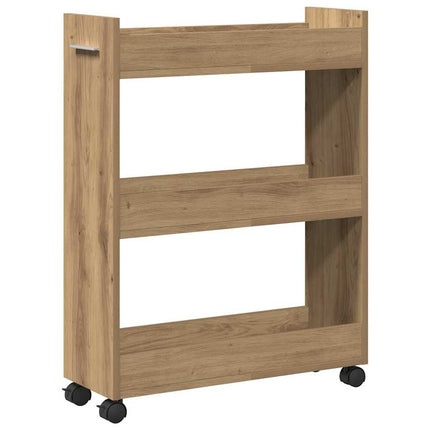 Kabinet med hjul Artisan Egetræ 60 x 22 x 79 cm