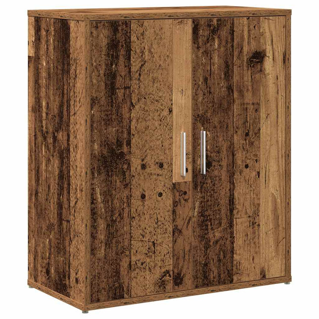 skænk 60x31x70 cm konstrueret træ antikt træ
