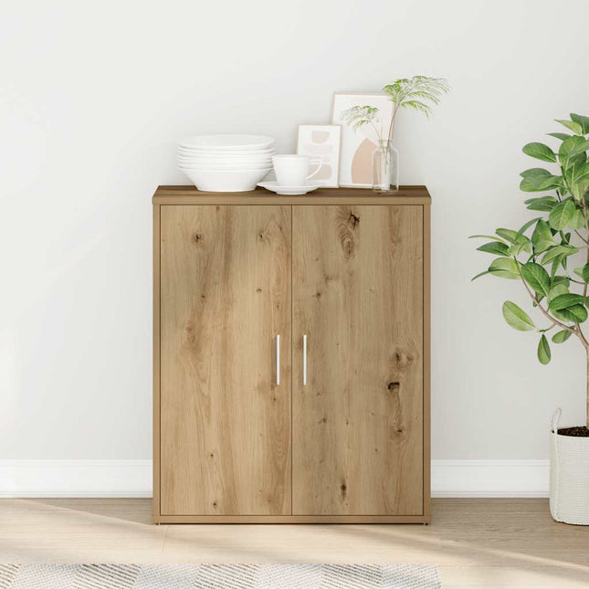 skænk 60x31x70 cm konstrueret træ kunsteg