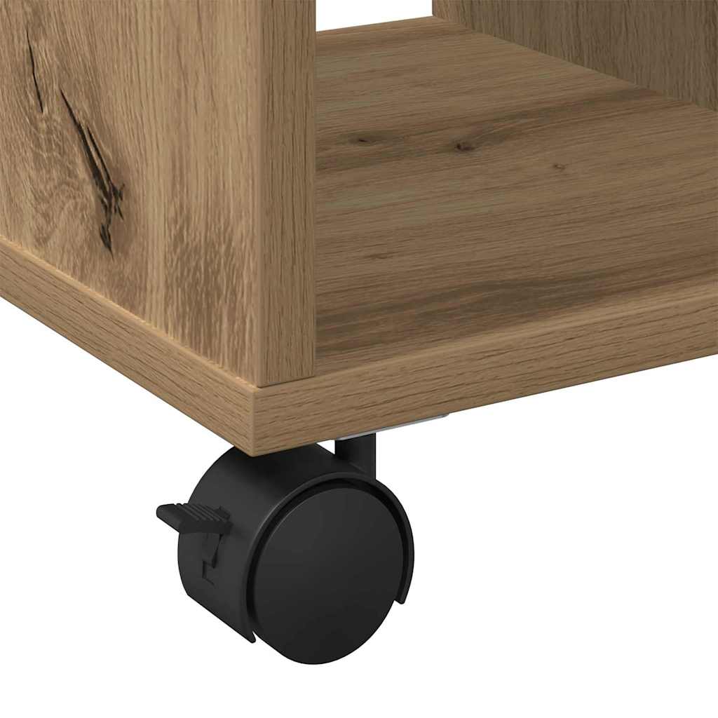 Sidebord med hylde artisan eg 50 x 30 x 55 cm Konstrueret træ