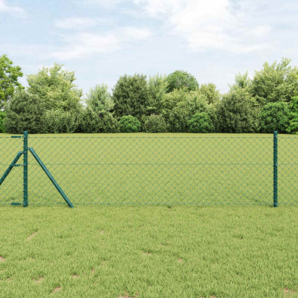 Maschendrahtzaun 25 x 0,4 m Stål Grøn