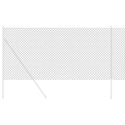 Kædelink indhegning 10 x 1,4 m Stål Grå