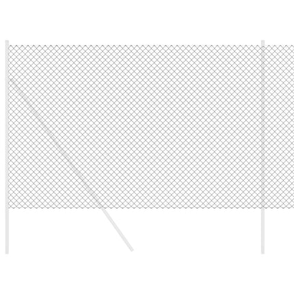 Kædelink indhegning 25 x 1,6 m Stål Grå