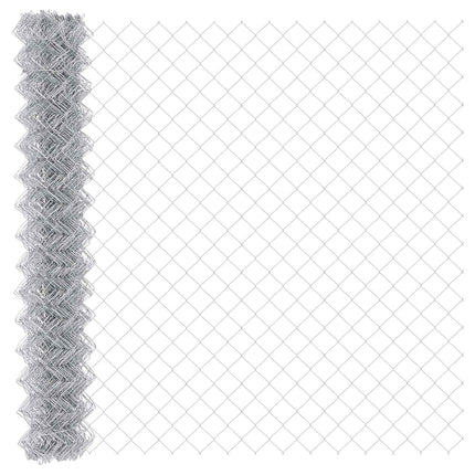 Kædelink indhegning 10 x 1,6 m Galvaniseret stål Sølv