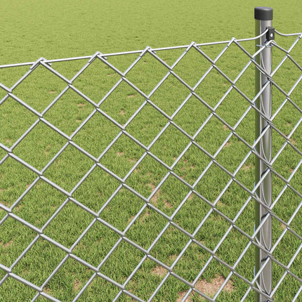 Kædelink indhegning 10 x 1,4 m Galvaniseret stål Sølv