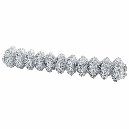 Kædelink indhegning 10 x 1,6 m Galvaniseret stål Sølv