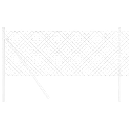 Kædelink indhegning 25 x 0,4 m Galvaniseret stål Sølv