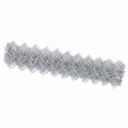 Kædelink indhegning 25 x 1,2 m Galvaniseret stål Sølv