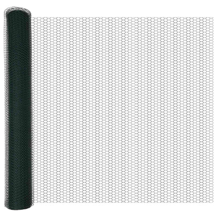 Hexagon Hegn Grøn 1 x 10 m PVC