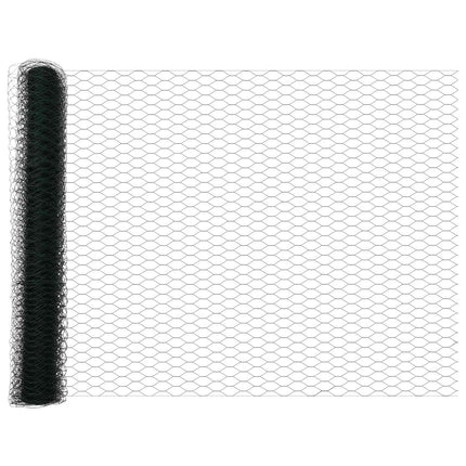 Hexagon Hegn Grøn 1 x 10 m PVC