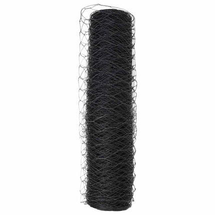 Hexagon Hegn Grå 0,6 x 25 m PVC