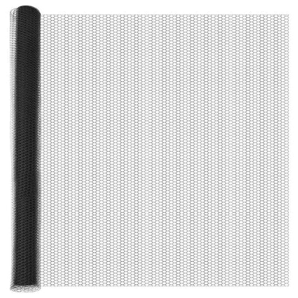 Hexagon Hegn Grå 1,6 x 100 m PVC
