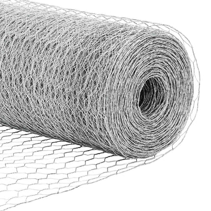 Hexagon Hegn 0,4 x 10 m Galvaniseret stål Sølv