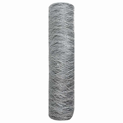 Hexagon Hegn Sølv 0,5 x 10 m Galvaniseret stål