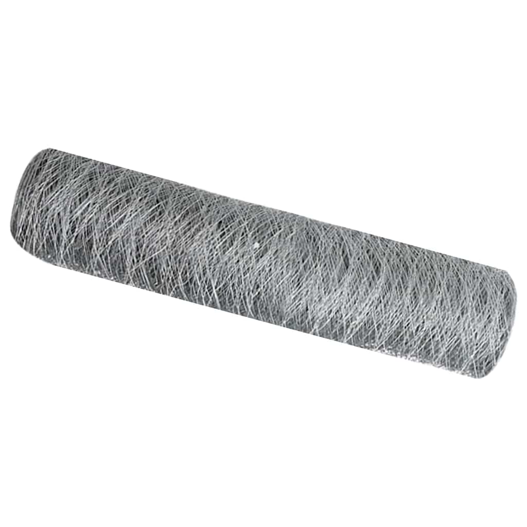 Hexagon Hegn Sølv 0,5 x 10 m Galvaniseret stål