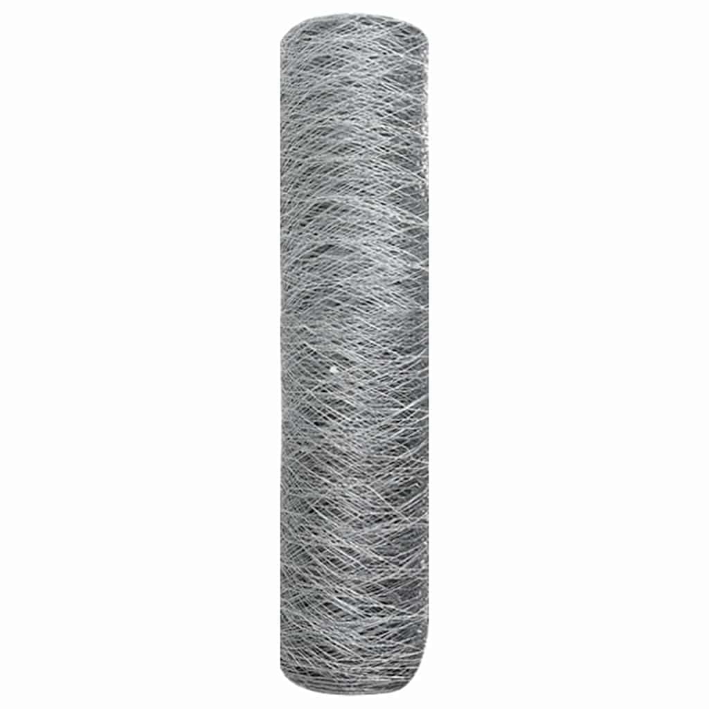 Hexagon Hegn Sølv 0,5 x 10 m Galvaniseret stål