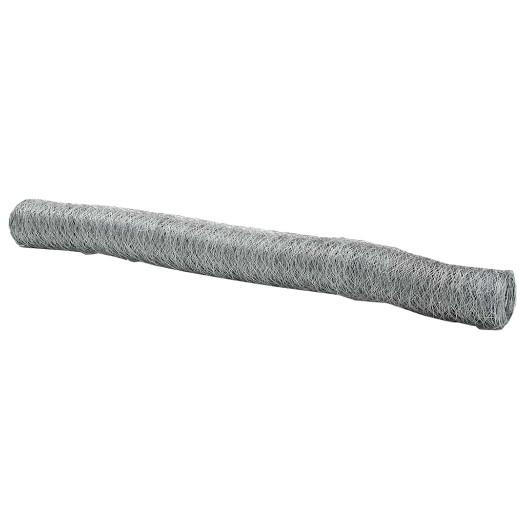 Hexagon Hegn Sølv 1 x 10 m Galvaniseret stål