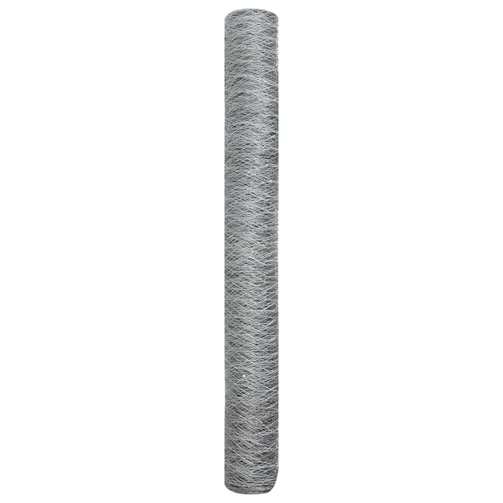 Hexagon Hegn Sølv 1 x 10 m Galvaniseret stål