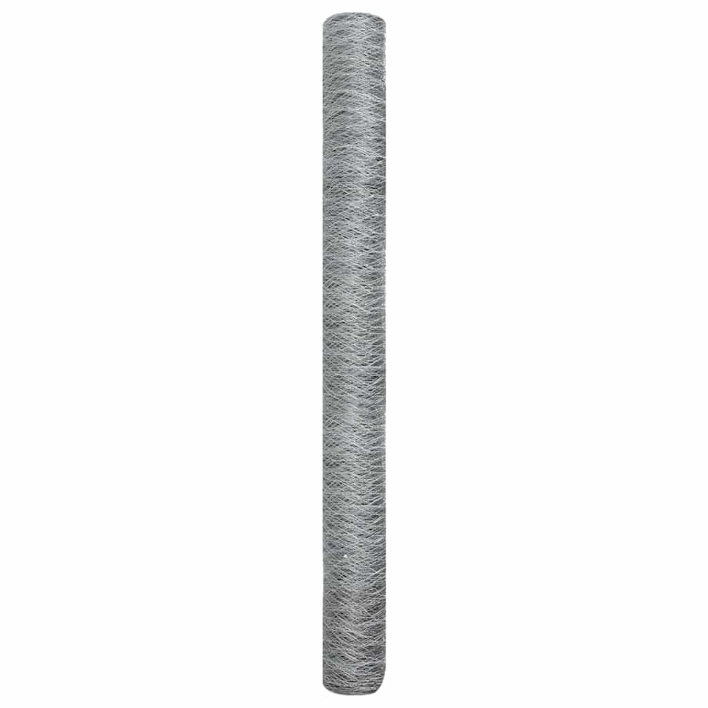 Hexagon Hegn Sølv 1,5 x 10 m Galvaniseret stål