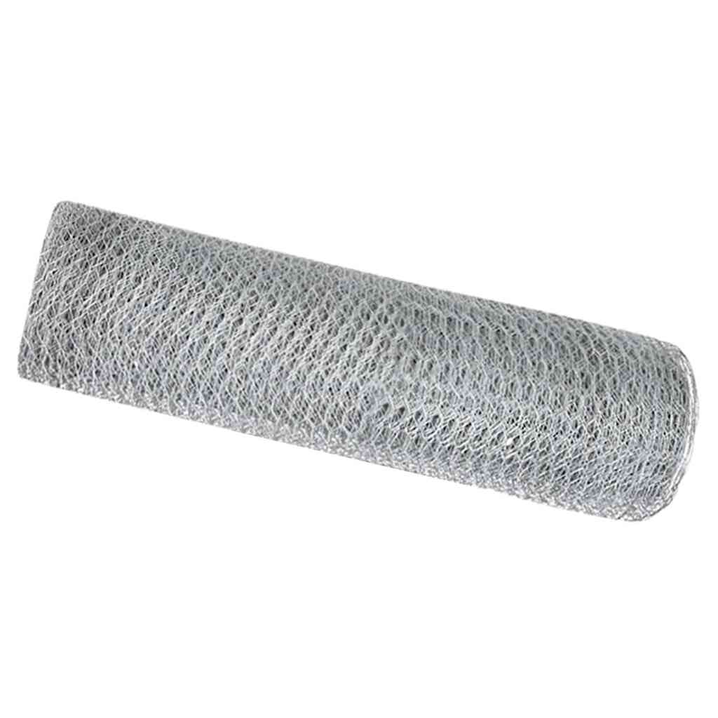 Hexagon Hegn Sølv 0,8 x 25 m Galvaniseret stål