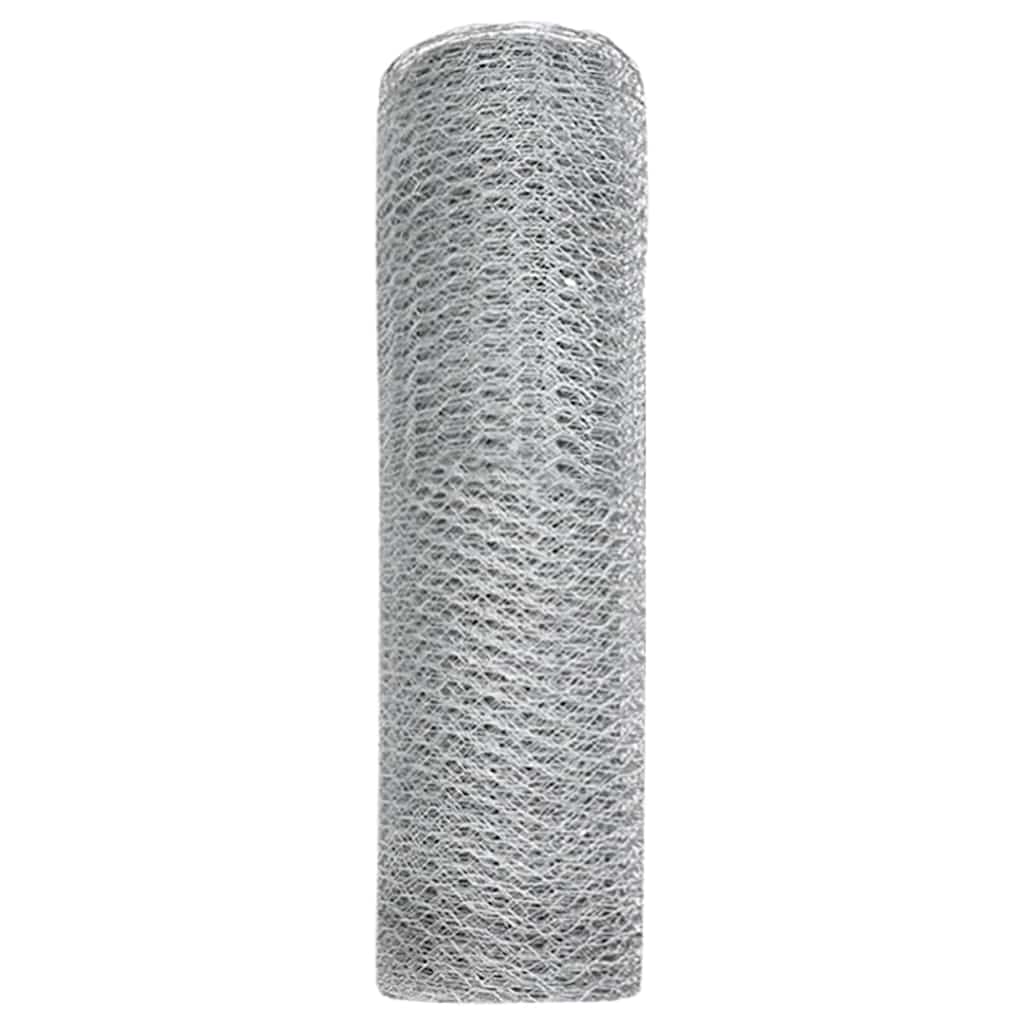 Hexagon Hegn Sølv 0,8 x 25 m Galvaniseret stål