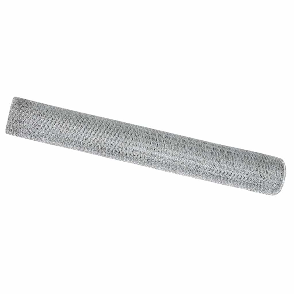 Hexagon Hegn Sølv 1 x 50 m Galvaniseret stål