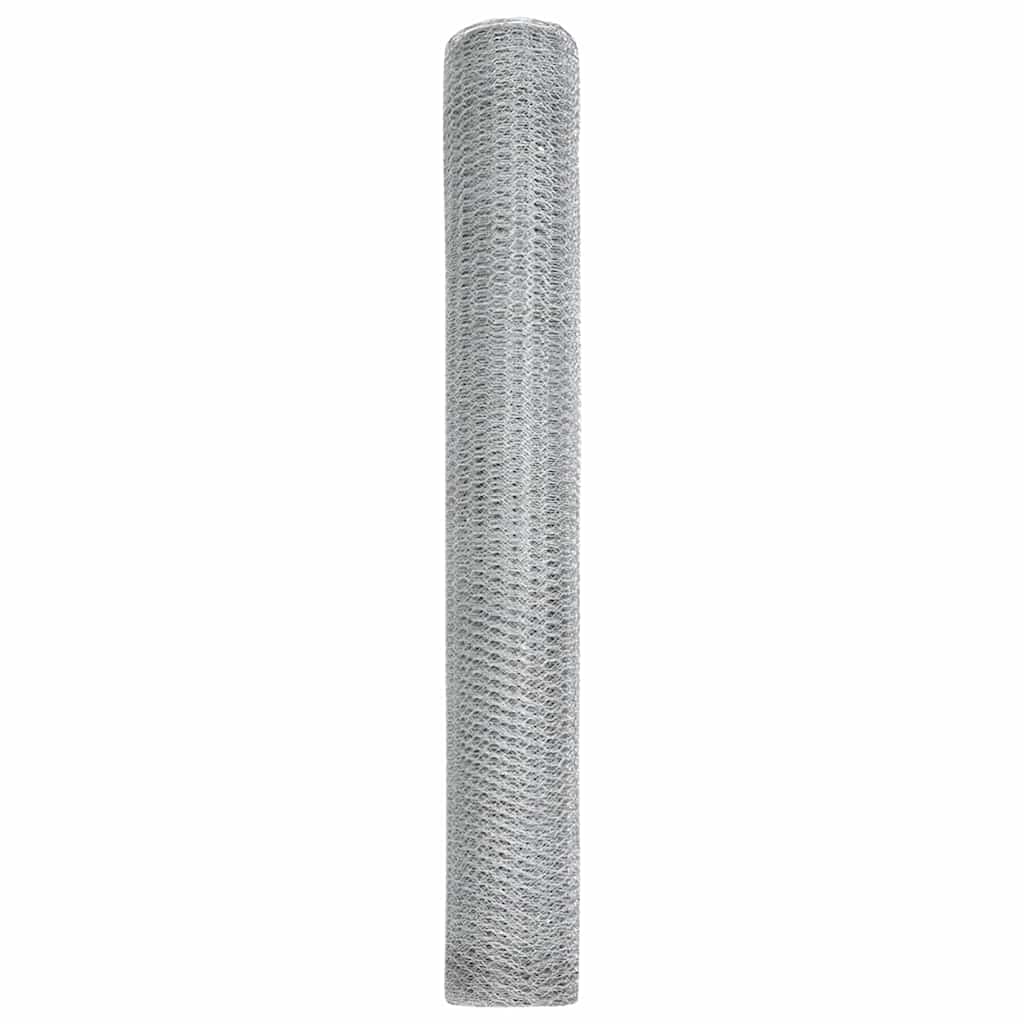 Hexagon Hegn Sølv 1 x 50 m Galvaniseret stål