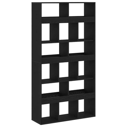 Bogskab 15 niveauer 100 x 33 x 187,5 cm Sort eg