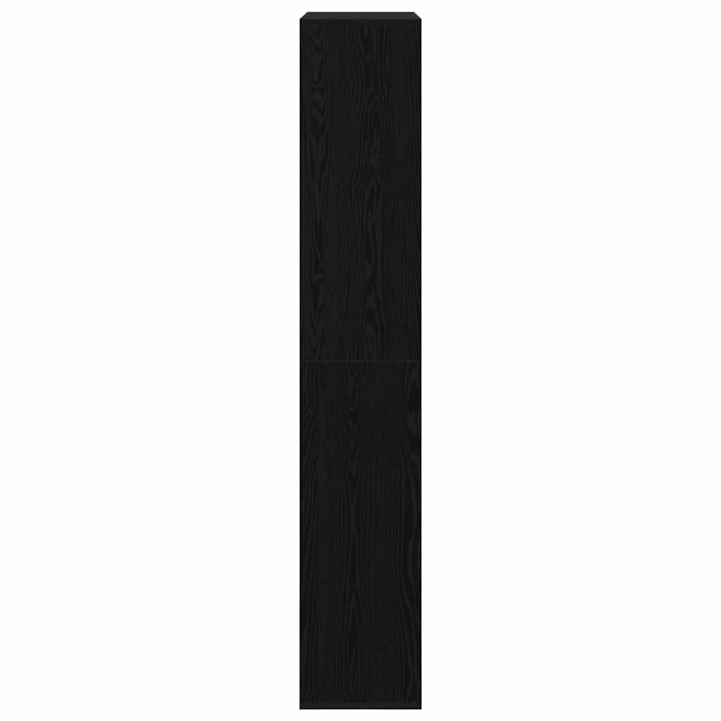 Bogskab 2 pcs Sort eg 100 x 33 x 187,5 cm