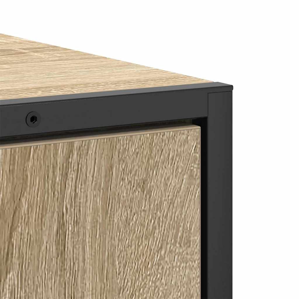 Badeværelsesmøbel sæt med hylde 3 pcs Brun Konstrueret træ