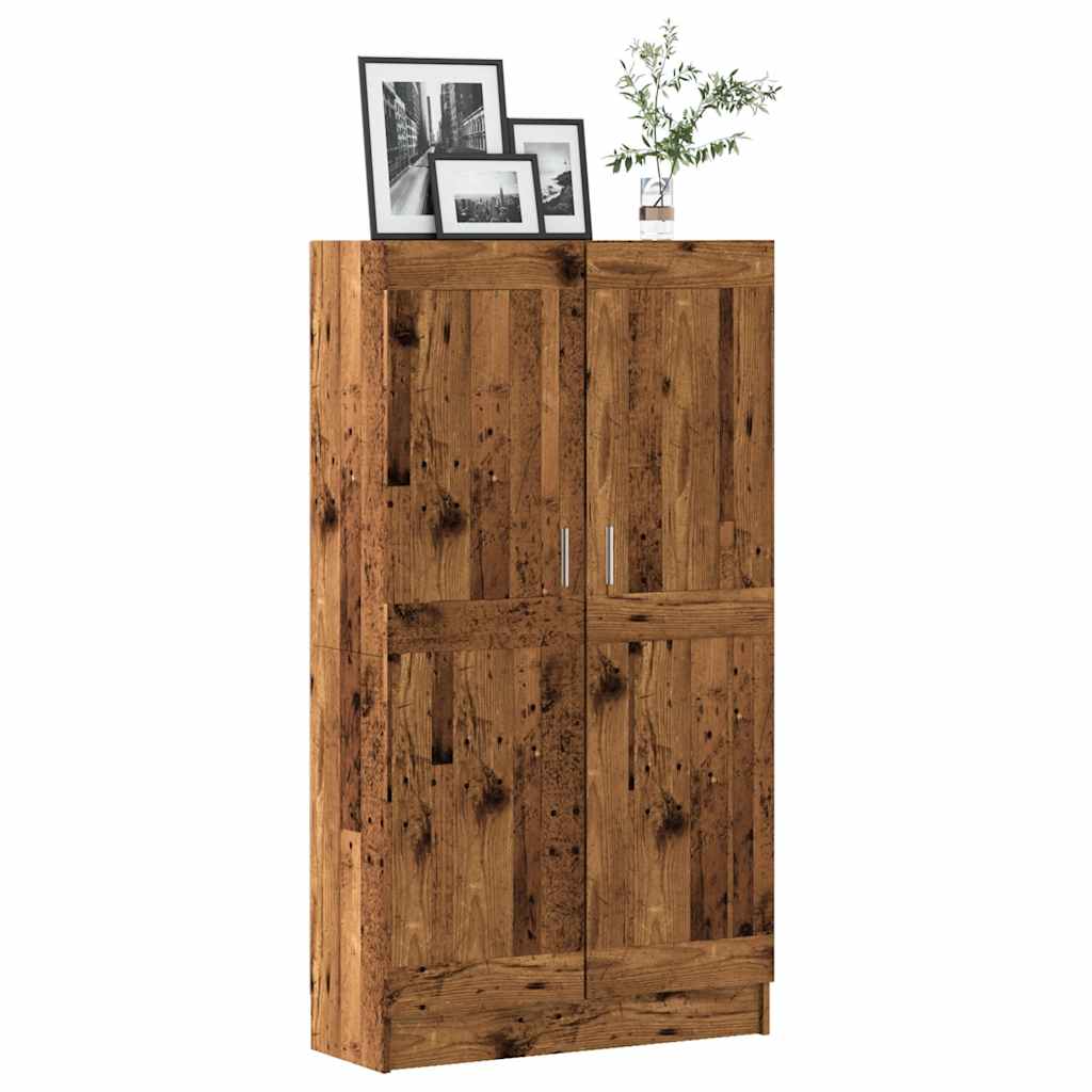 bogskab 82,5x30,5x150 cm konstrueret træ antikt træ billede