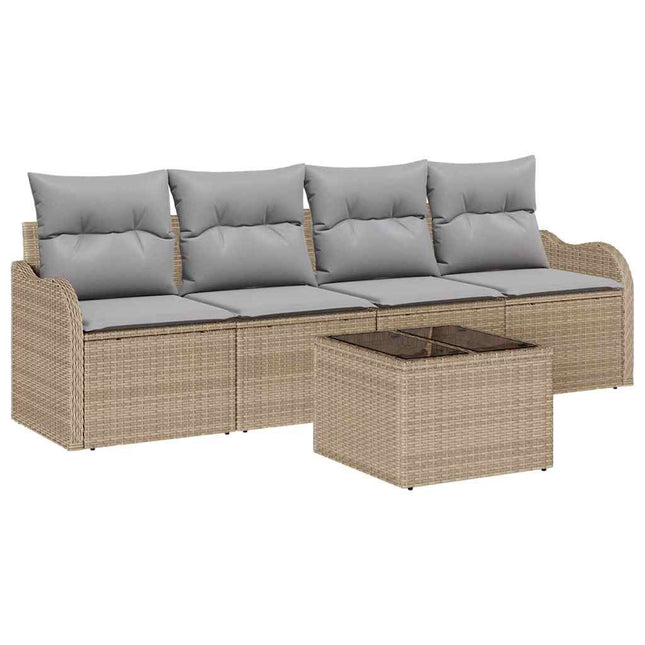 Havesofa Sæt Beige polyrattan