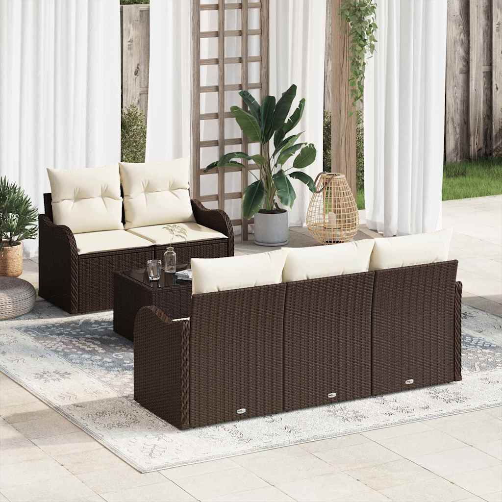 Havesofa Sæt Brun polyrattan