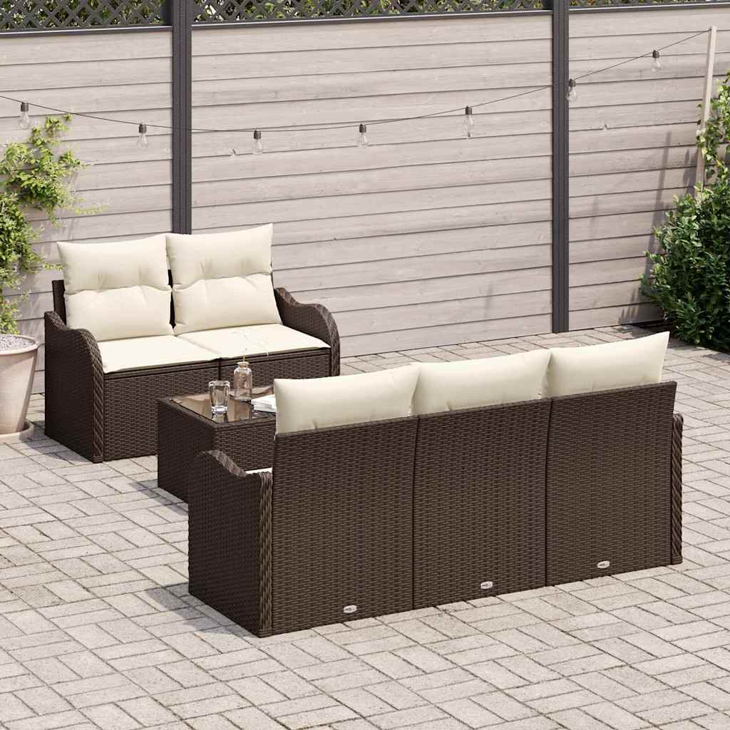 Havesofa Sæt Brun polyrattan