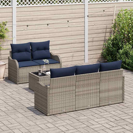 Havesofa Sæt Grå 55 x 55 x 37 cm polyrattan