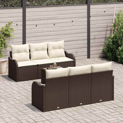 Havesofa Sæt Brun 55 x 55 x 37 cm polyrattan