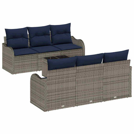 Havesofa Sæt Grå 55 x 55 x 37 cm polyrattan