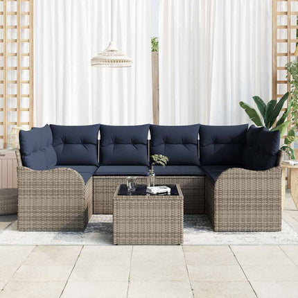 Havesofa Sæt Grå 55 x 55 x 37 cm polyrattan