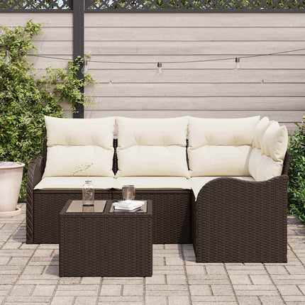 Havesofa Sæt Brun polyrattan