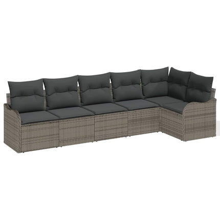 Havesofa Sæt Grå polyrattan