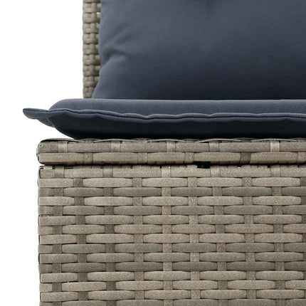 Havesofa Sæt Grå polyrattan