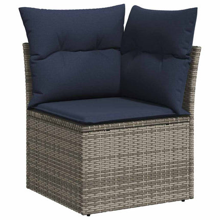 Havesofa Sæt Grå polyrattan