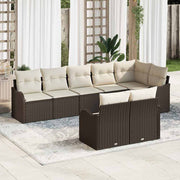 Havesofa Sæt Brun polyrattan