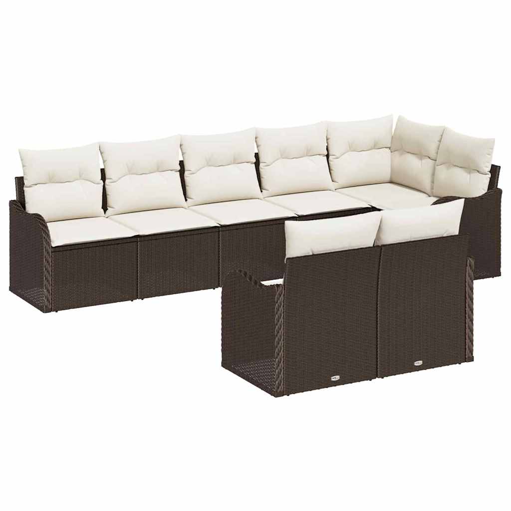 Havesofa Sæt Brun polyrattan
