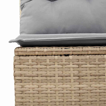 Havesofa Sæt 8 stk. Beige polyrattan