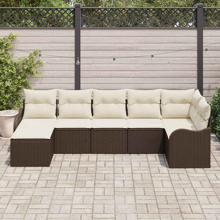 Havesofa Sæt Brun polyrattan